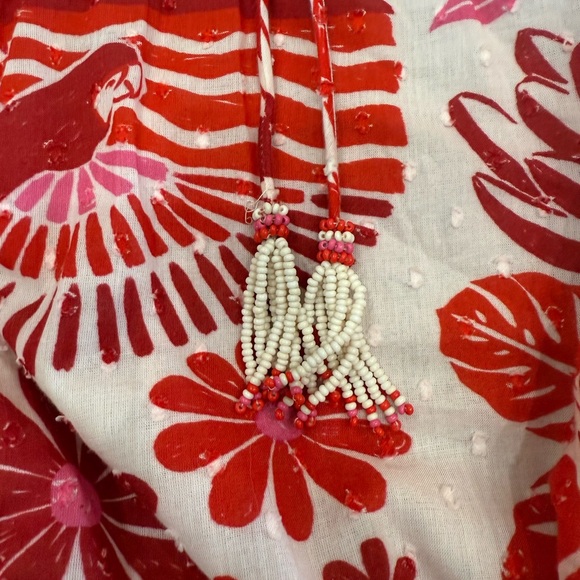 FARM Rio Red and White Floral Mini Dress - Picture 8 of 13